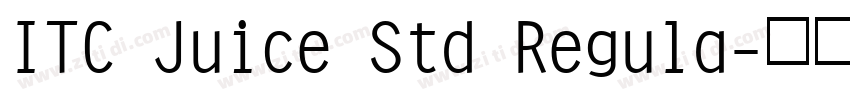 ITC Juice Std Regula字体转换